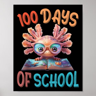 Poster 100 Jours D'École Mer Axolotl 100E Jour De
