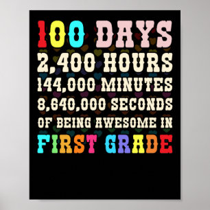Poster 100 Jours D'École Première Année 100 Jour