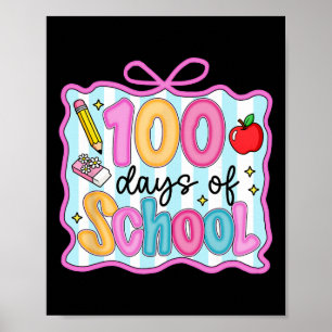 Poster 100 jours d'école Préparatoire Coquette Arc 100ème