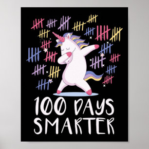 Poster 100 Jours D'École Unicorne