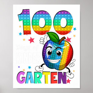 Poster 100 Jours D'Enseignant De L'École De maternelle 10