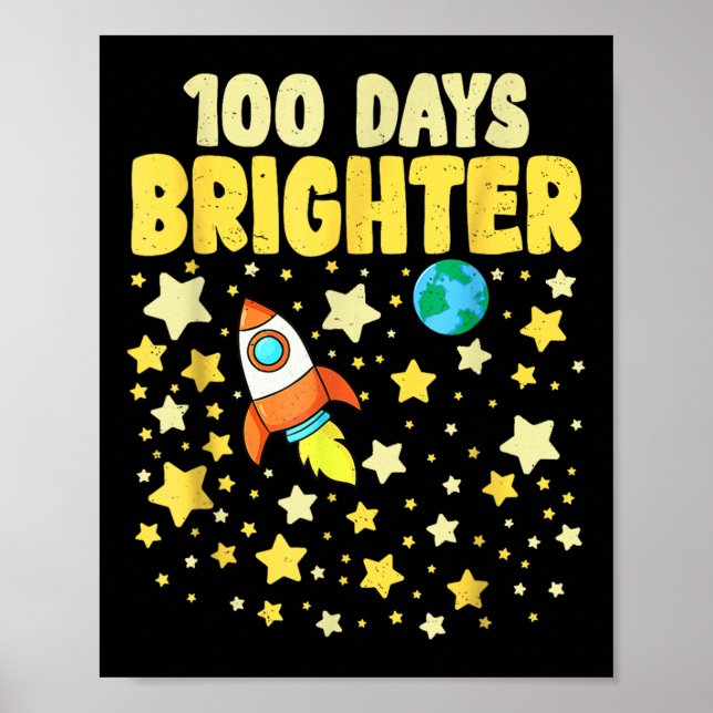 Poster 100 Jours Plus Brighton 100E Jour D'Astronaute Sco (Devant)