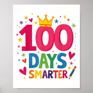 Poster 100 Jours Plus Intelligents 100E Jour De Joueurs D