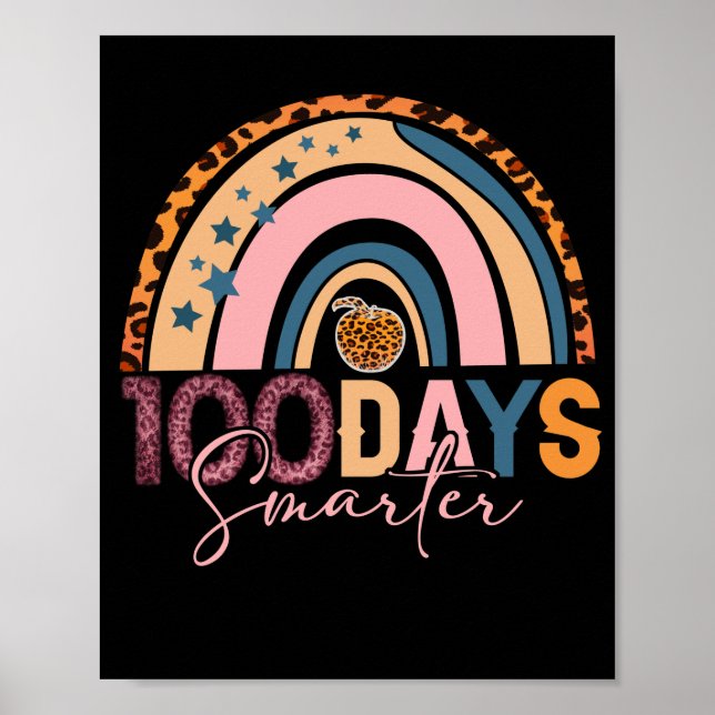 Poster 100 Jours Smarter Joyeux 100E Jour De L'École Arc- (Devant)