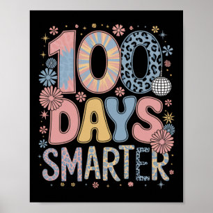 Poster 100 Jours Smarter Joyeux 100E Jour D'École Enfants