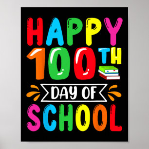 Poster 100 Jours Smarter Joyeux 100E Jour D'École Enfants