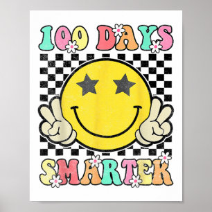 Poster 100 Jours Smarter Smile Face 100ème Jour De L'Écol
