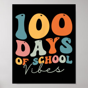 Poster 100 Jours super De Vibes Scolaires Enseignant Fill