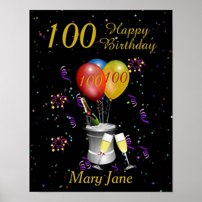Poster 100e anniversaire de la fête de l'or noir (Devant)