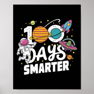Poster 100e Jour De L'École Astronaut Space Boys 100 Jour