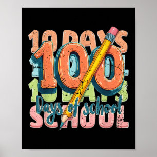 Poster 100E Jour De L'École Costume Drôle Pour Les Enfant