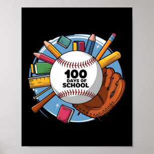 Poster 100e jour drôle tenue enseignant &amp; élève 100 D