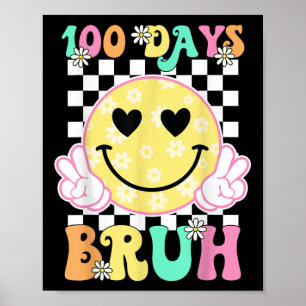 Poster 100ème Jour De L'École Super Sourire Visage 100 Jo