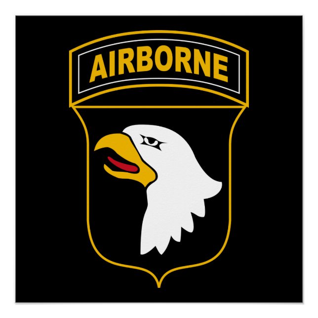 Poster 101e division aéroportée Vétéran militaire (Devant)