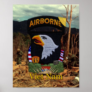 Poster 101st Copie de correction de guerre de Vietnam de