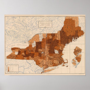 Poster 103 Cancers, tumeur NY, NJ, Nouvelle Angleterre