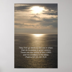 Poster 107:23 de psaumes, 24
