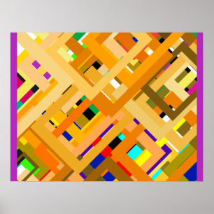 Poster 107 Cadres Couleur2 JGibney Le MUSÉE Zazzle Cadeau