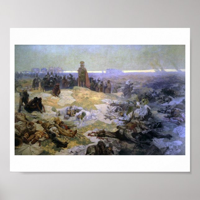 Poster #10 Après la bataille de Grunwald, Mucha (Devant)