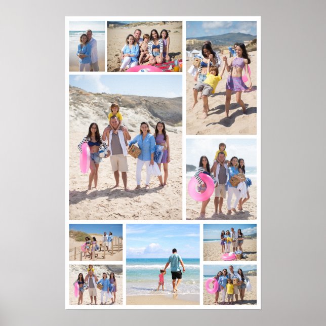 Poster 10 Collage photo personnalisé (Devant)