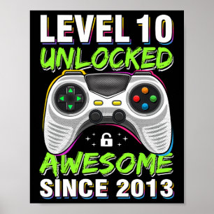 Poster 10 Déverrouillé Awesome depuis 2013 10e anniversai