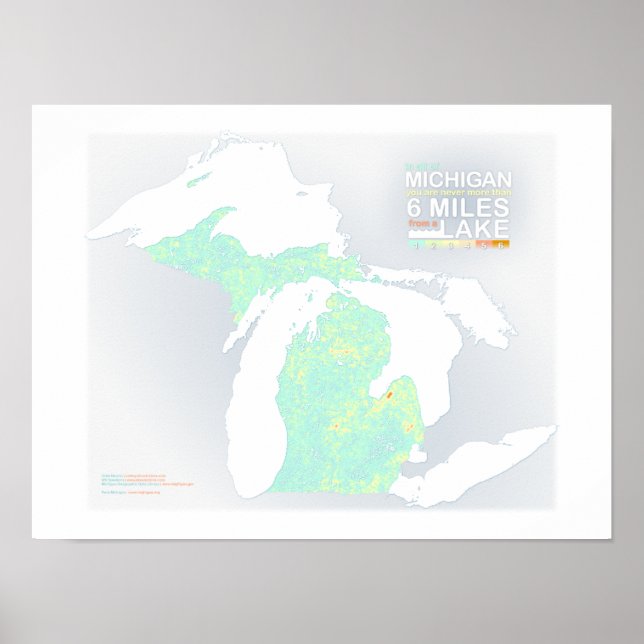 Poster 10 kilomètres dans le Michigan (Devant)