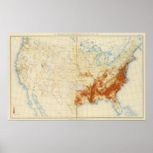 Poster 10 Population colorée 1890