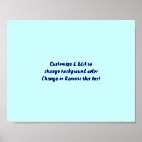 Poster 10" X 8" Blank add your image and text