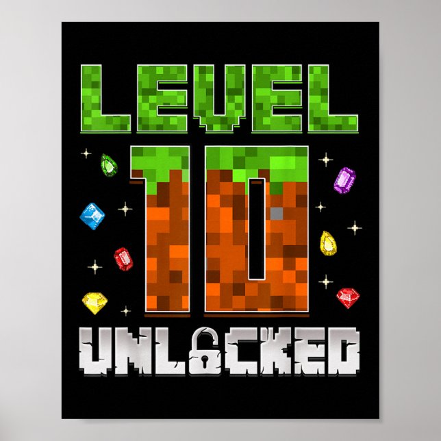 Poster 10e anniversaire Niveau 10 Enfants déverrouillés 1 (Devant)