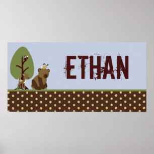 Poster 10x20 Nursery Art Name Imprimer Enchanted Hollow W