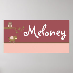 Poster 10x20 Nursery Art Name Imprimer La Ferme d'Abby Ro