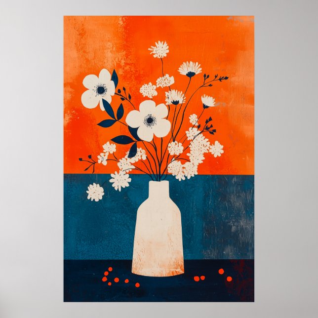 Poster 1130 Force Et Calme D'Un Minimalisme Floral - Hi (Devant)