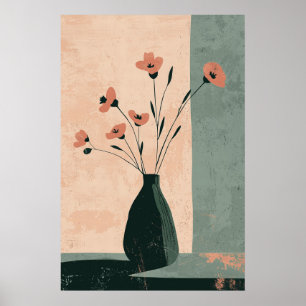 Poster 1133 Force Et Calme D'Un Minimalisme Floral - Hi