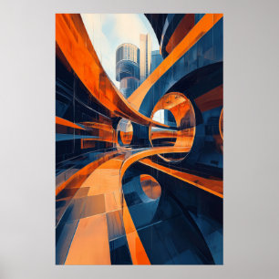 Poster 1155 Futurisme rétro