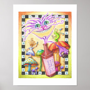 POSTER 11 x 14 pouces - WorCHESHIRE CAT