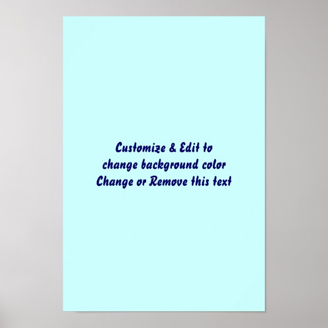 Poster 11" X 16" Blank add your image and text (Vorne)