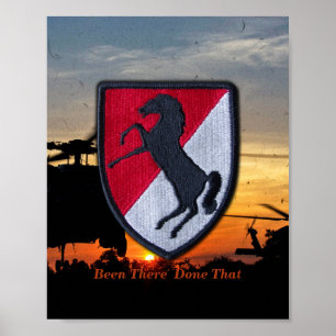Poster 11e acr Cavalry Air Cav Vétérinaires Vétérinaires 