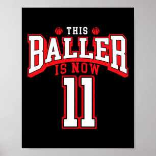 Poster 11e anniversaire Bysketbyll Lover 11 ans Anniversa