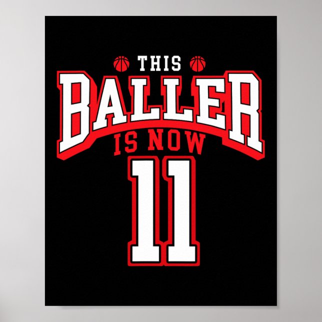 Poster 11e anniversaire Bysketbyll Lover 11 ans Anniversa (Devant)