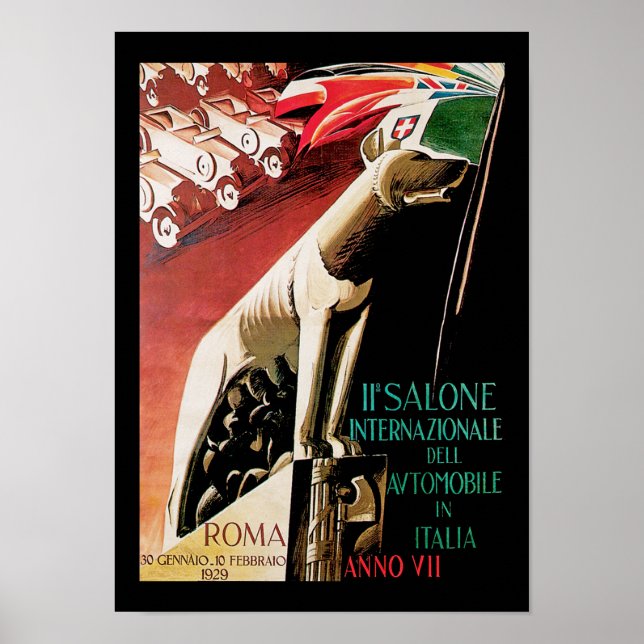 Poster 11e Salone Internazionale Automobile ~ Roma (Devant)