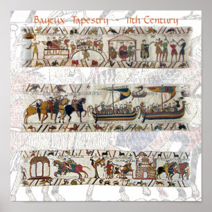 Poster 11ème siècle de tapisserie de Bayeux