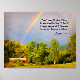 Poster 11x14 Imprimer -Jérémie 29:11...Car je connais les