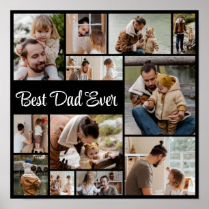 Poster 12 Collage de photos Meilleur papa qui soit
