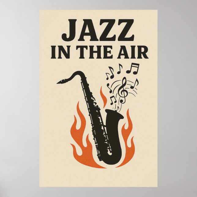 Poster 12, Jazz in the Air, Vintag (Vorne)