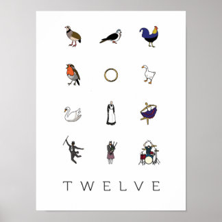 Poster 12 Jours de Noël