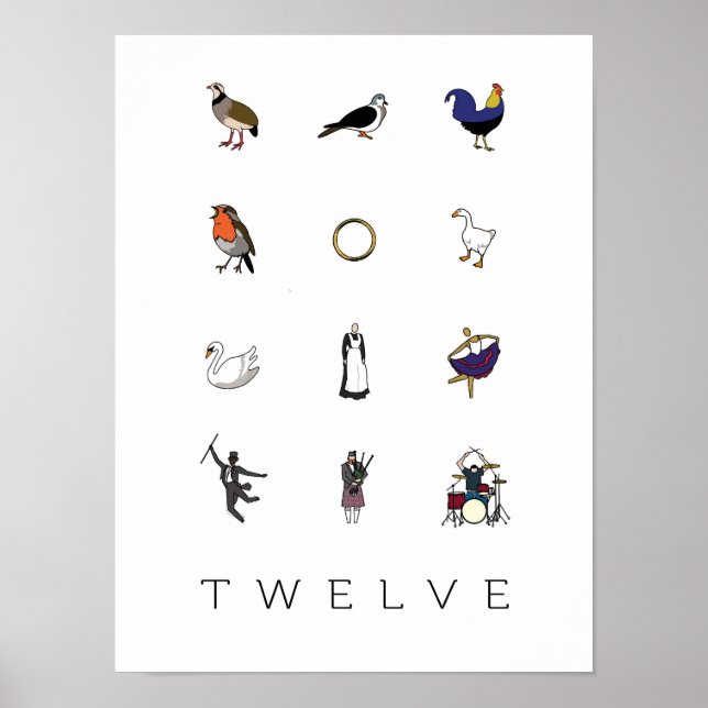 Poster 12 Jours de Noël (Devant)