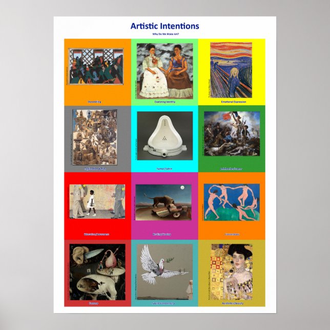 Poster 12 reasons artists make art (Devant)