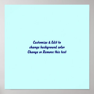Poster 12" X 12" Blank add your image and text