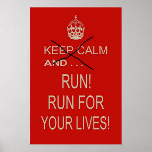 Poster - 12" x 18" - Behalt Calm und . . . ausführ