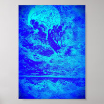 Poster-12x18 Ghost-Schiff im Himmel